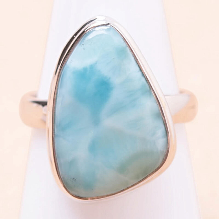 Larimar prsten stříbro Ag 925 LOT265 - 58 mm (US 8