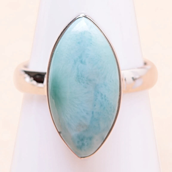 Larimar prsten stříbro Ag 925 LOT266 - 59 mm (US 9)