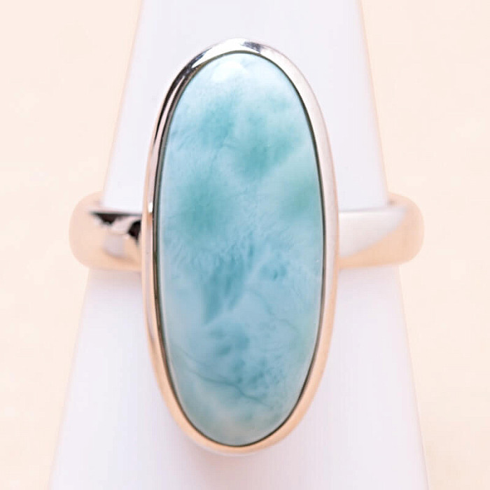 Larimar prsten stříbro Ag 925 LOT268 - 59 mm (US 9)