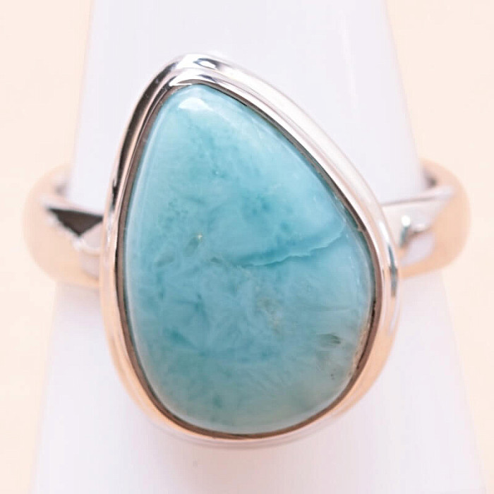 Larimar prsten stříbro Ag 925 LOT270 - 56 mm (US 7