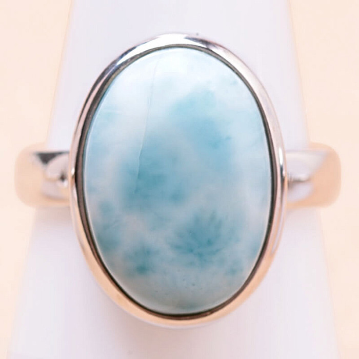 Larimar prsten stříbro Ag 925 LOT273 - 57 mm (US 8)