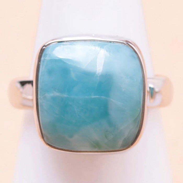 Larimar prsten stříbro Ag 925 LOT276 - 54 mm (US 7)