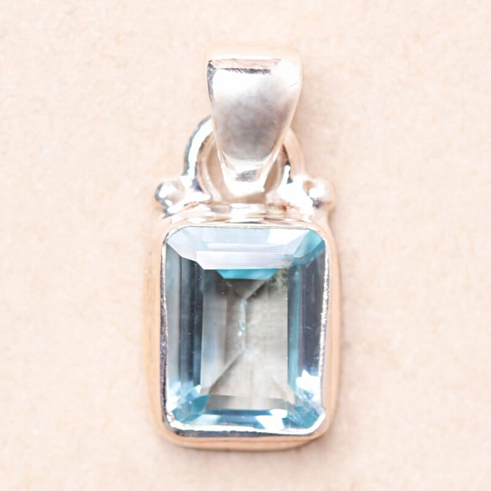 Topaz modrý přívěsek stříbro Ag 925 73688 - 2