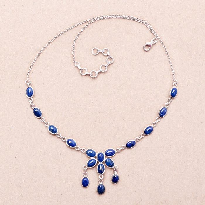 Lapis lazuli náhrdelník stříbro Ag 925 89982 - 40