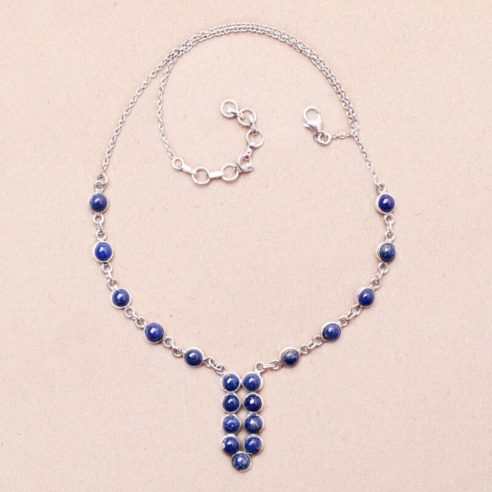 Lapis lazuli náhrdelník stříbro Ag 925 90008 - 40