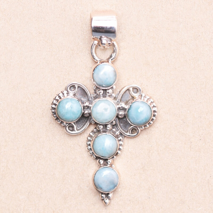 Larimar přívěsek stříbro Ag 925 58903 - 3