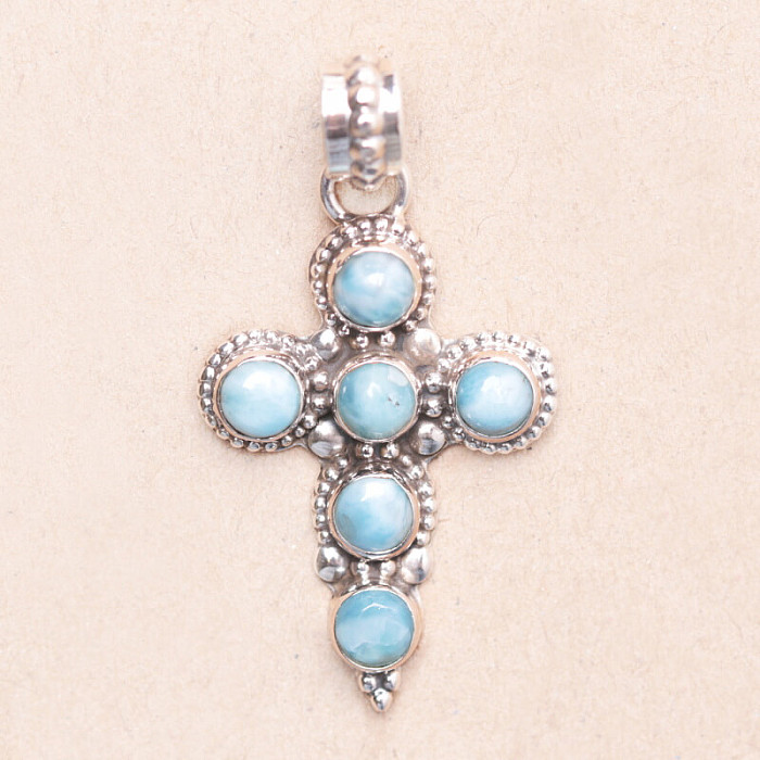 Larimar přívěsek stříbro Ag 925 58918 - 3