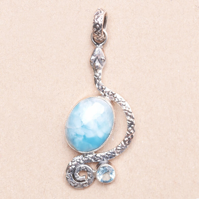 Larimar přívěsek stříbro Ag 925 69510 - 3