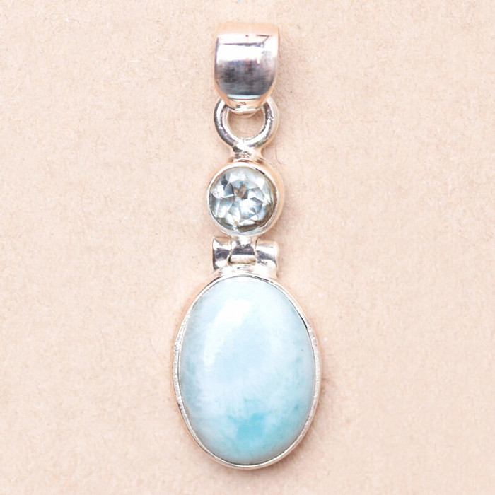 Larimar přívěsek stříbro Ag 925 74072 - 2