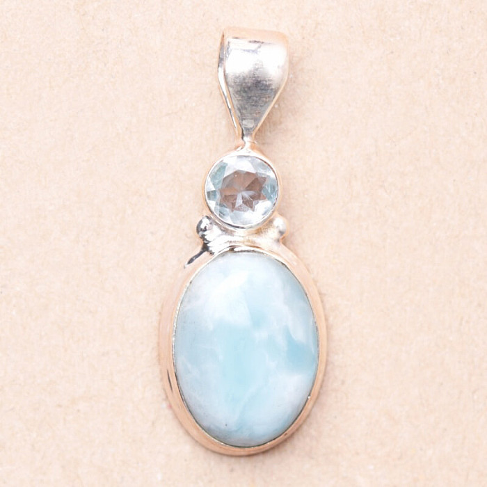 Larimar přívěsek stříbro Ag 925 77198 - 2