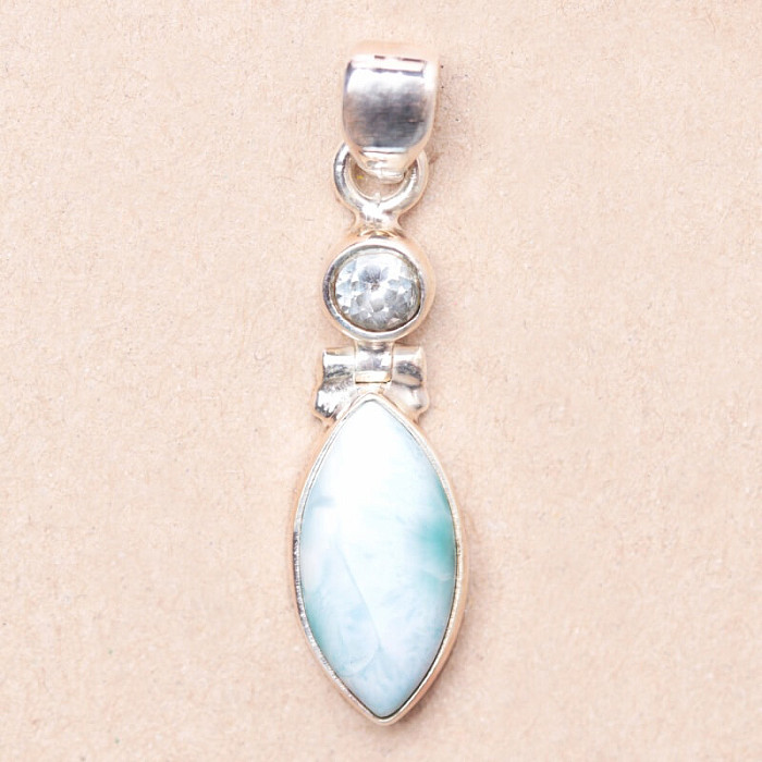 Larimar přívěsek stříbro Ag 925 81385 - 2