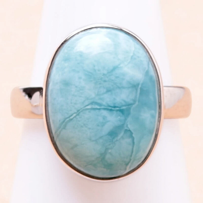 Larimar prsten stříbro Ag 925 LOT280 - 54 mm (US 7)