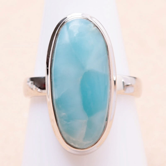 Larimar prsten stříbro Ag 925 LOT281 - 59 mm (US 9)