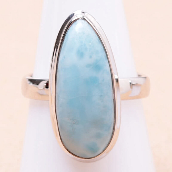 Larimar prsten stříbro Ag 925 LOT282 - 59 mm (US 9)