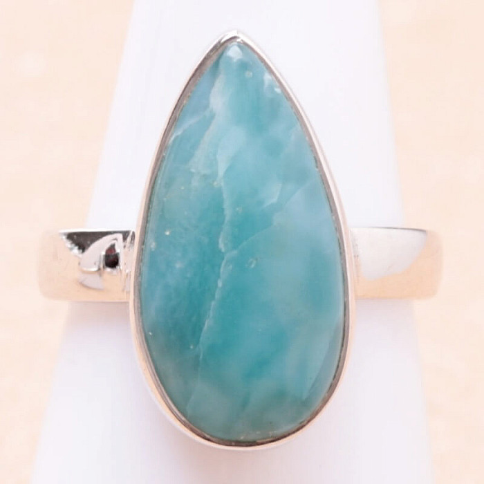 Larimar prsten stříbro Ag 925 LOT283 - 54 mm (US 7)