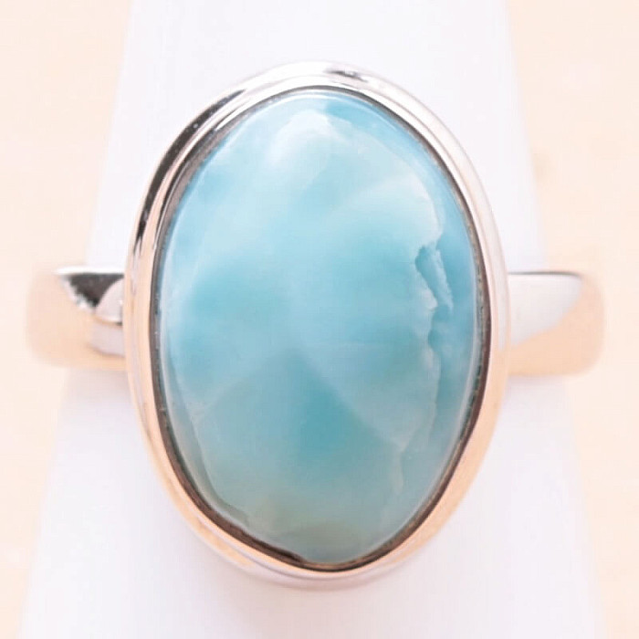 Larimar prsten stříbro Ag 925 LOT289 - 57 mm (US 8)