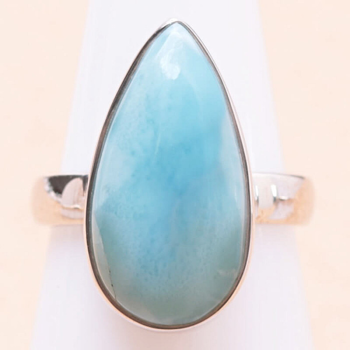 Larimar prsten stříbro Ag 925 LOT291 - 54 mm (US 7)