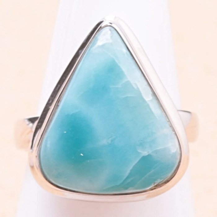 Larimar prsten stříbro Ag 925 LOT292 - 56 mm (US 7