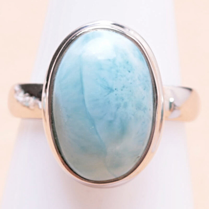 Larimar prsten stříbro Ag 925 LOT299 - 52 mm (US 6)