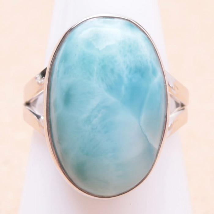 Larimar prsten stříbro Ag 925 LOT300 - 56 mm (US 7