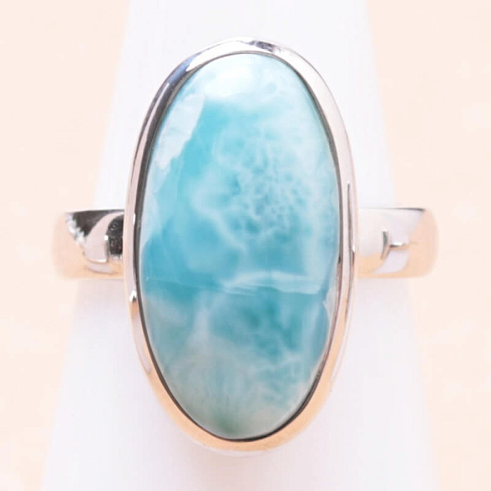 Larimar prsten stříbro Ag 925 LOT303 - 52 mm (US 6)