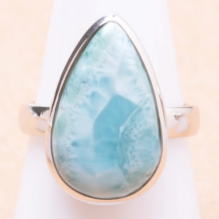 Larimar prsten stříbro Ag 925 LOT306 - 59 mm (US 9)