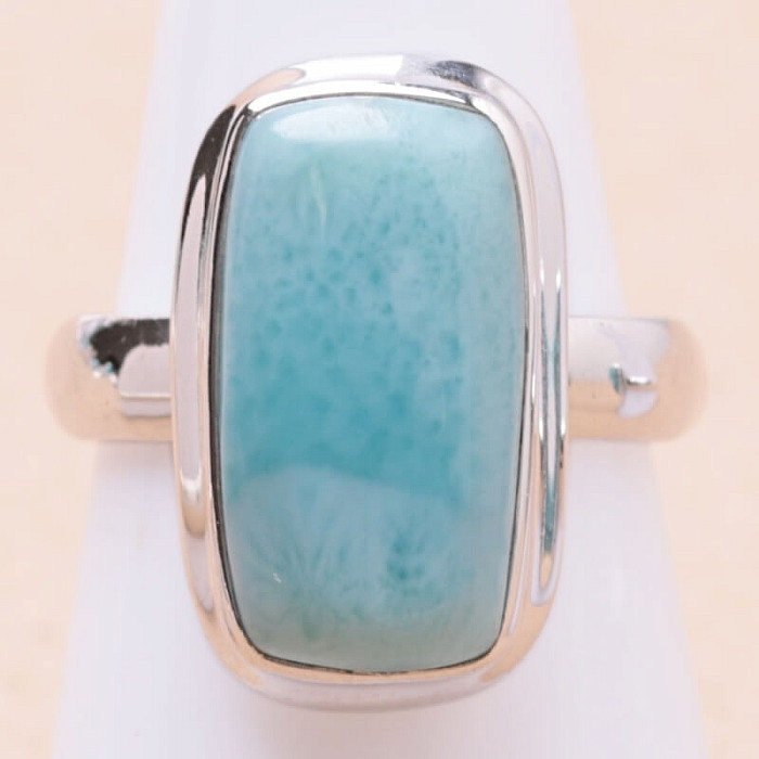 Larimar prsten stříbro Ag 925 LOT309 - 55 mm (US 7