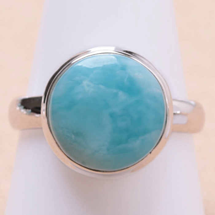 Larimar prsten stříbro Ag 925 LOT311 - 62 mm (US 10)