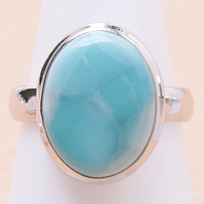 Larimar prsten stříbro Ag 925 LOT312 - 57 mm (US 8)