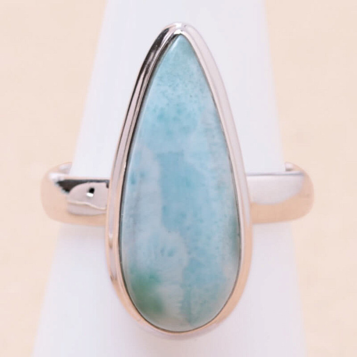 Larimar prsten stříbro Ag 925 LOT313 - 54 mm (US 7)