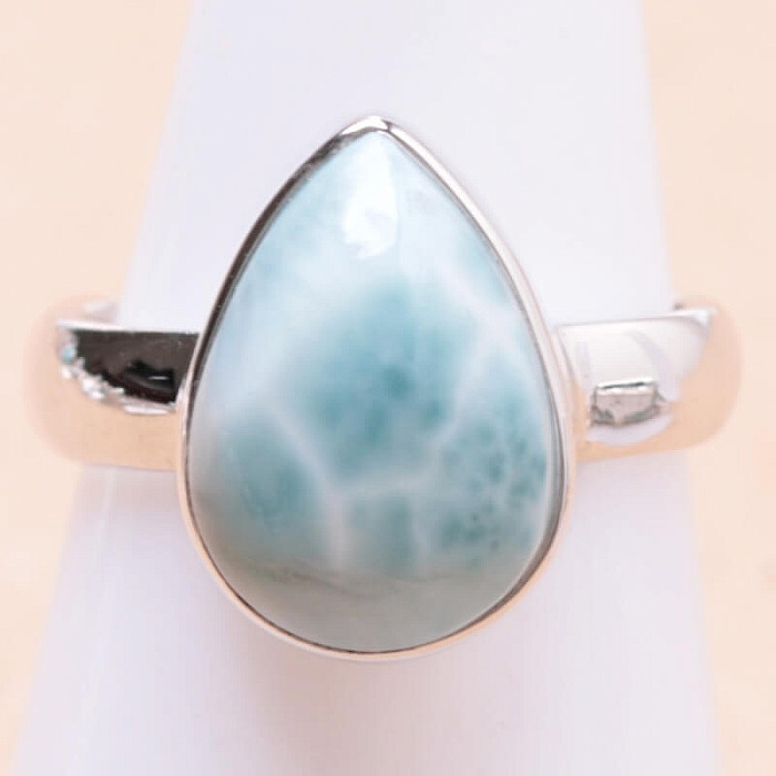 Larimar prsten stříbro Ag 925 LOT320 - 52 mm (US 6)