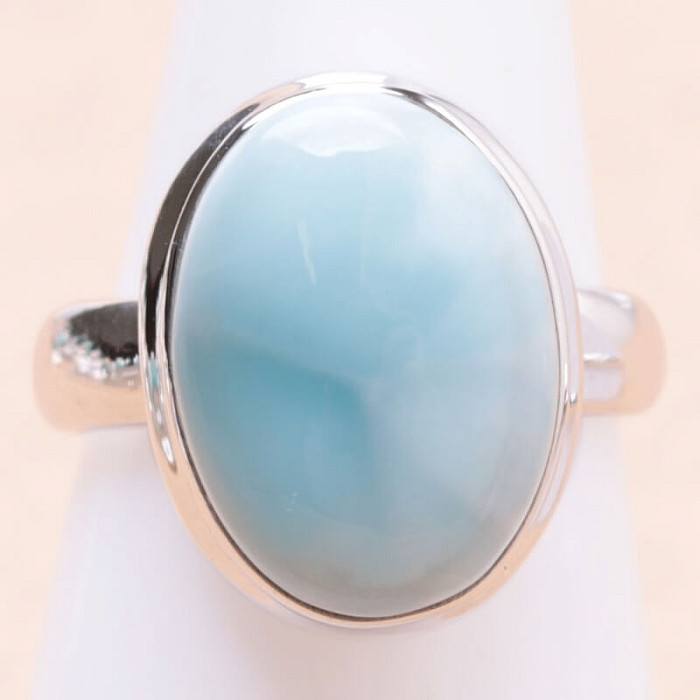 Larimar prsten stříbro Ag 925 LOT326 - 52 mm (US 6)