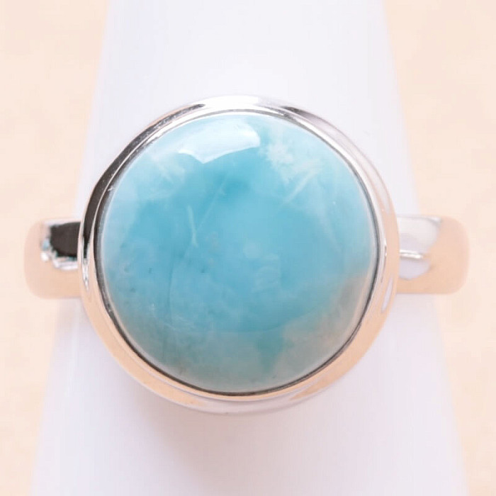 Larimar prsten stříbro Ag 925 LOT329 - 59 mm (US 9)