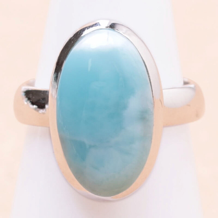 Larimar prsten stříbro Ag 925 LOT335 - 52 mm (US 6)