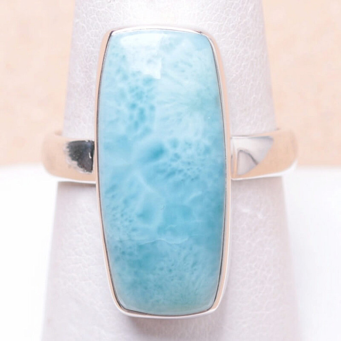 Larimar prsten stříbro Ag 925 LOT73 - 59 mm (US 9)