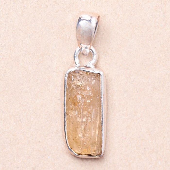 Topaz zlatý Imperial krystal přívěsek Ag 925 P391 - 1