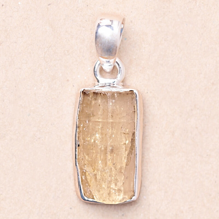 Topaz zlatý Imperial krystal přívěsek Ag 925 P411 - 1