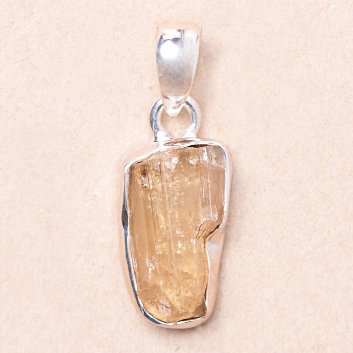 Topaz zlatý Imperial krystal přívěsek Ag 925 P416 - 1