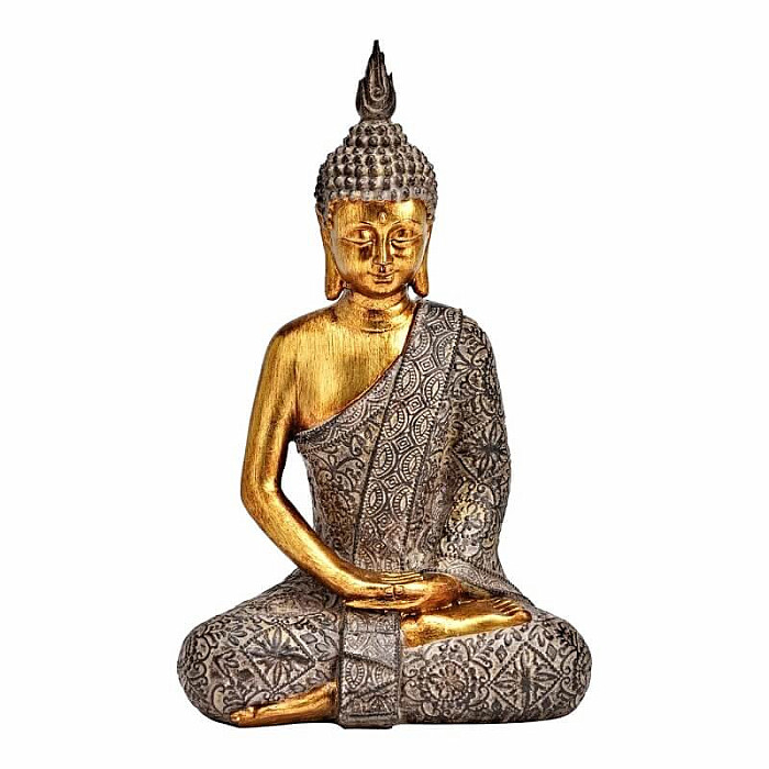 Buddha meditující thajská soška 25 cm - výška cca 25 cm