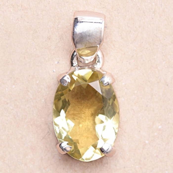 Topaz žlutý Lemon přívěsek stříbro Ag 925 69688 - 1