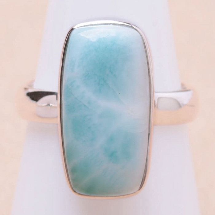 Larimar prsten stříbro Ag 925 LOT344 - 57 mm (US 8)