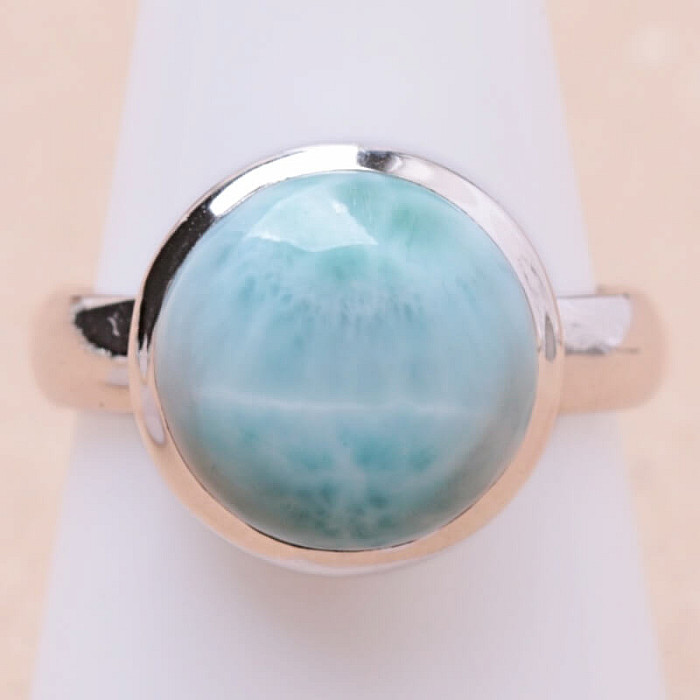 Larimar prsten stříbro Ag 925 LOT347 - 57 mm (US 8)