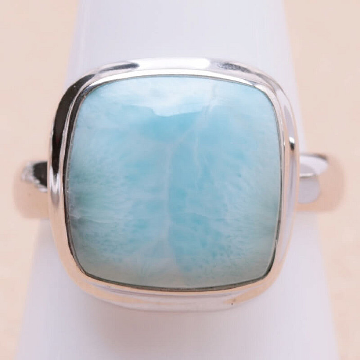 Larimar prsten stříbro Ag 925 LOT348 - 58 mm (US 8