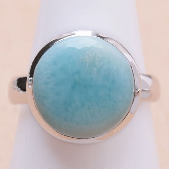 Larimar prsten stříbro Ag 925 LOT351 - 60 mm (US 9