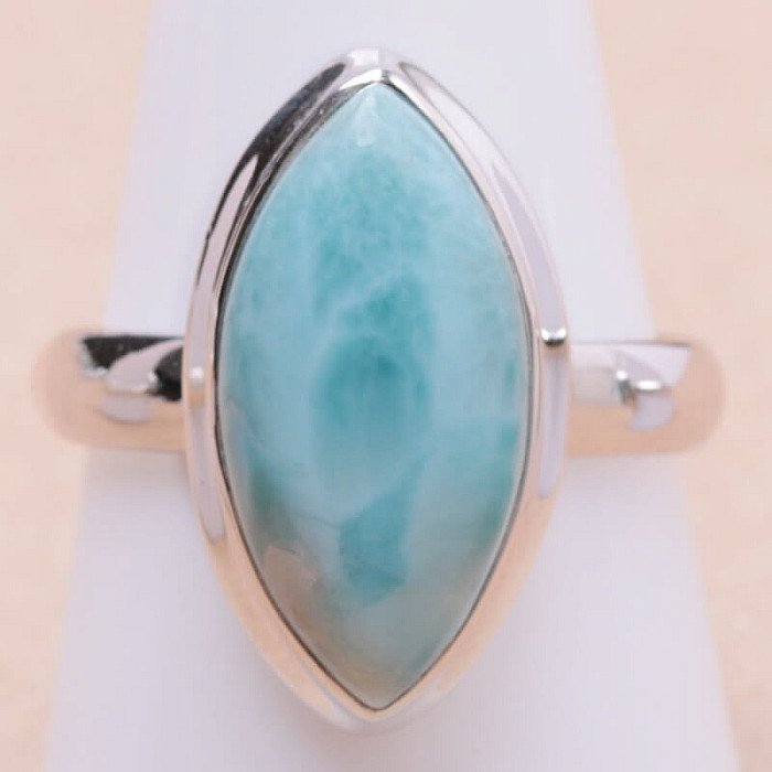 Larimar prsten stříbro Ag 925 LOT352 - 62 mm (US 10)