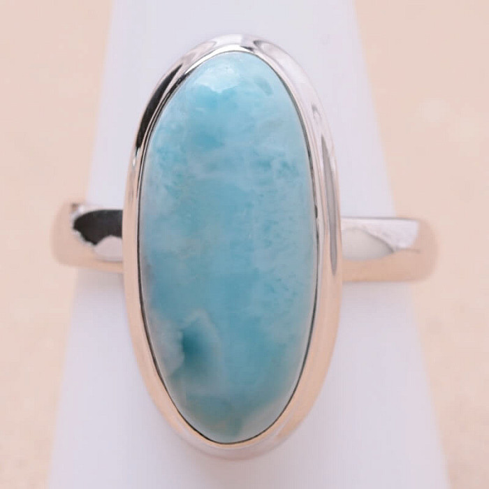 Larimar prsten stříbro Ag 925 LOT353 - 59 mm (US 9)