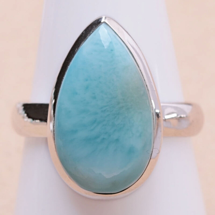 Larimar prsten stříbro Ag 925 LOT357 - 60 mm (US 9