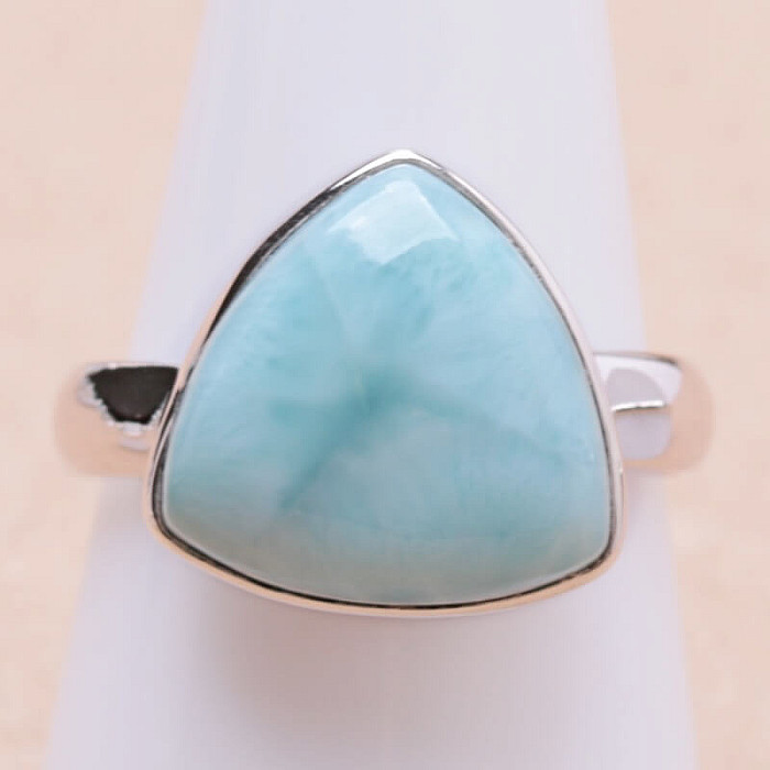 Larimar prsten stříbro Ag 925 LOT358 - 60 mm (US 9