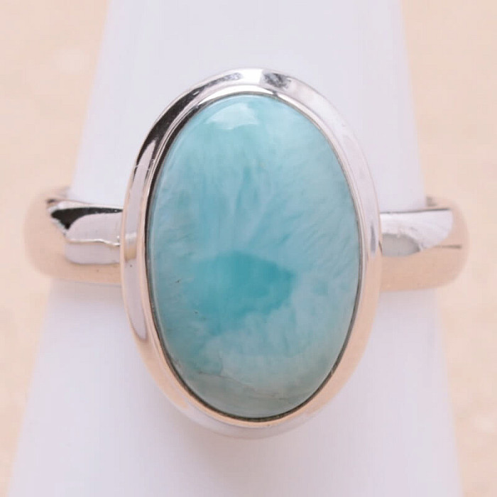 Larimar prsten stříbro Ag 925 LOT360 - 57 mm (US 8)