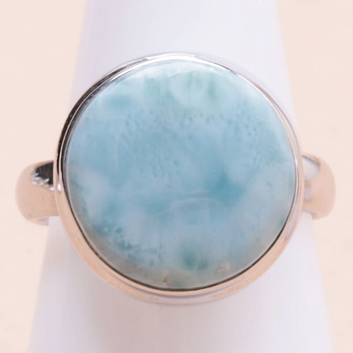 Larimar prsten stříbro Ag 925 LOT361 - 60 mm (US 9